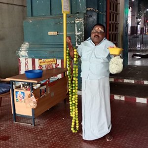 VanaDurgai poojai and lemon Garland